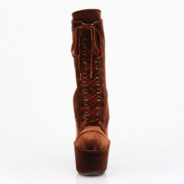 Pleaser ADORE-1045VEL Brown Velvet/M