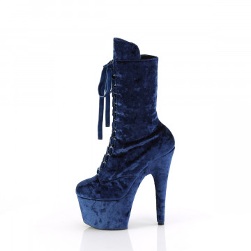 Pleaser ADORE-1045VEL Navy Blue Velvet/Navy Blue Velvet