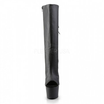 Pleaser ADORE-2018 Blk Faux Leather/Blk Matte