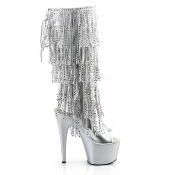Pleaser ADORE-2024RSF Slv Metallic Pu/Slv Matte
