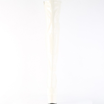 Pleaser ADORE-3000 Off-Wht Pat/Off-Wht