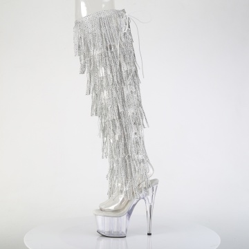 Stivali alti con frange brillanti  Pleaser