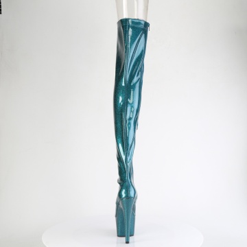 Pleaser ADORE-3021GP Teal Glitter Pat/M