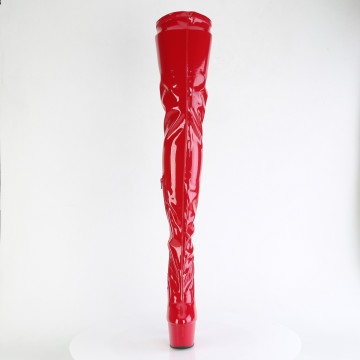 Pleaser ADORE-4000 Red Str. Pat/Red