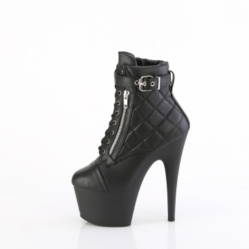 Pleaser ADORE-700-05 Blk Faux Leather/Blk Matte