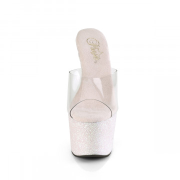 Pleaser ADORE-701HMG Clr/Opal Multi Mini Glitter