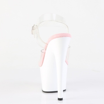 Pleaser ADORE-708 Clr-B. Pink/Wht