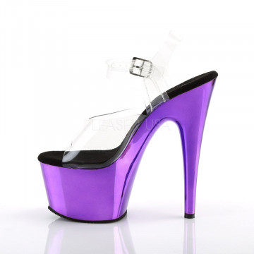 Pleaser ADORE-708 Clr/Purple Chrome