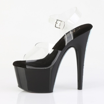 Pleaser ADORE-708CRS-2 Clr/Blk-Slv RS - Img 3