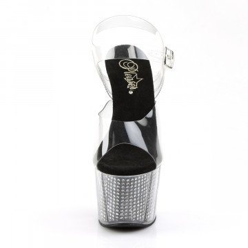 Pleaser ADORE-708SRS Clr/Blk SRS