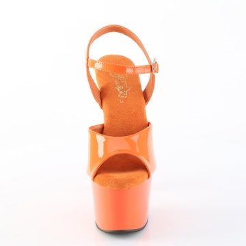 Pleaser ADORE-709 Orange Pat/Orange