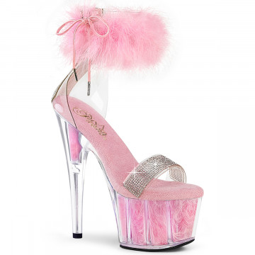 Pleaser ADORE-727F Clr-B. Pink Fur/M