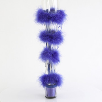 Pleaser ADORE-728F Clr-Royal Blue Fur/M