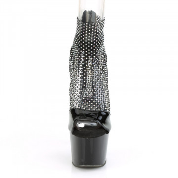 Pleaser ADORE-765RM Blk Pat-RS Mesh/Blk