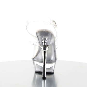 Pleaser ALLURE-608 Clr/Clr 12US 42EU ordine doppio