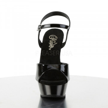 Pleaser ALLURE-609 Blk Pat/Blk