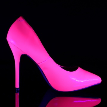 Pleaser AMUSE-20 Neon Fuchsia Pat