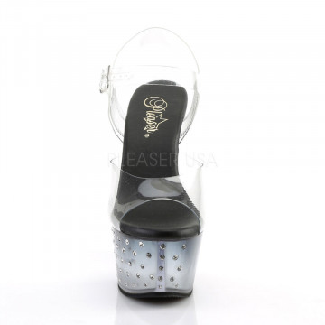 Pleaser ASPIRE-608STD Clr/Blk-Clr