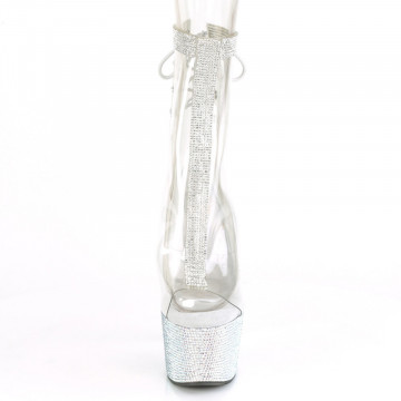 Pleaser BEJEWELED-1018C-2RS Clr/Slv RS