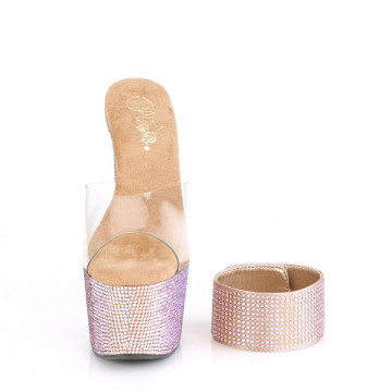 Pleaser BEJEWELED-712RS Clr/Rose Gold Multi RS