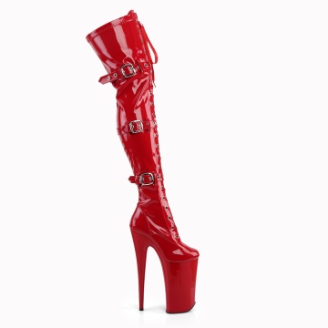 Pleaser BEYOND-3028 Red Stretch Pat/Red