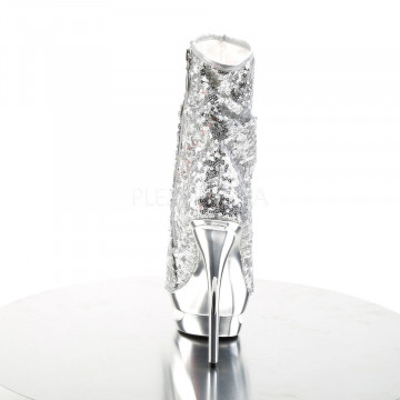 Pleaser BLONDIE-R-1008 Slv Sequins/Slv Chrome