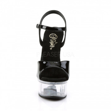 Pleaser CAPTIVA-609 Blk Pat/Clr