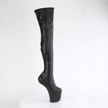 Pleaser CRAZE-3000 Blk Str. Faux Leather/Blk Matte