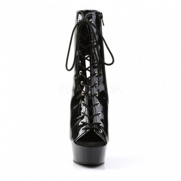 Pleaser DELIGHT-1016 Blk Pat/Blk