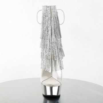 Pleaser DELIGHT-1017RSF Clr-Slv/Slv Chrome