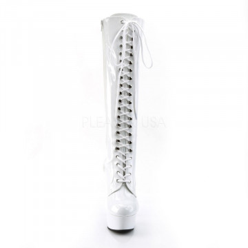 Pleaser DELIGHT-2023 Wht Str Pat/Wht