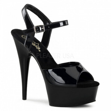 Pleaser DELIGHT-609 Blk Pat/Blk 13us 43eu