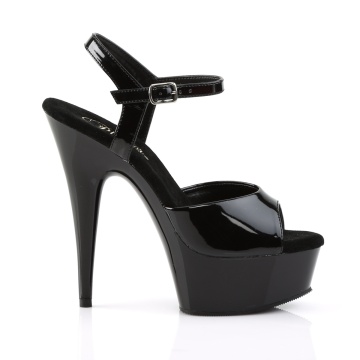 Pleaser DELIGHT-609 Blk Pat/Blk