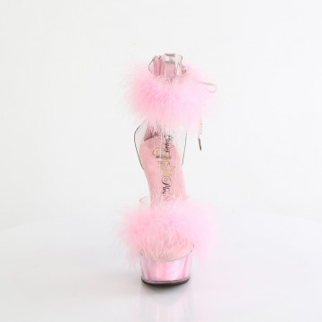 Pleaser DELIGHT-624F Clr-B. Pink Fur/M