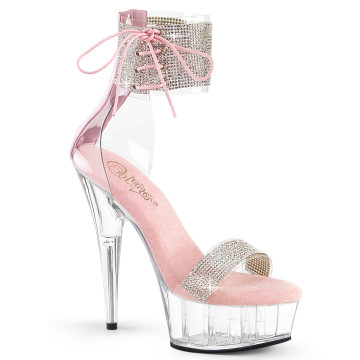 Pleaser DELIGHT-627RS Clr-B. Pink/Clr