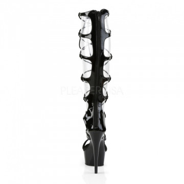 Pleaser DELIGHT-698 Blk Pat/Blk