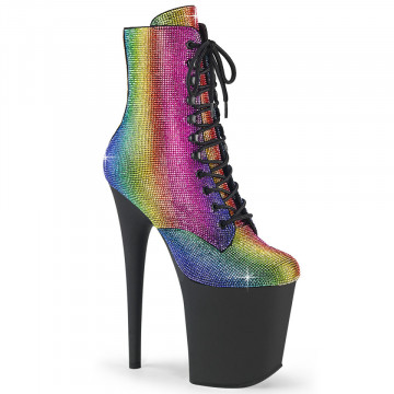 Pleaser FLAMINGO-1020RS Rainbow RS/Blk Matte
