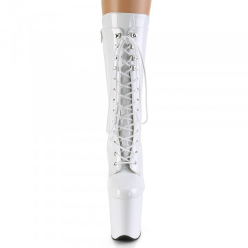 Pleaser FLAMINGO-1050 Wht Pat/Wht