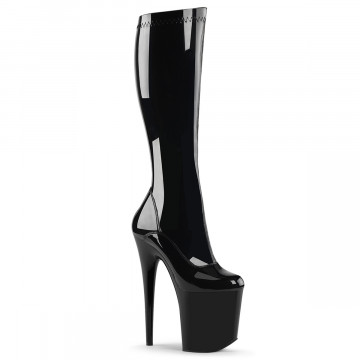 Pleaser FLAMINGO-2000 Blk Str Pat/Blk