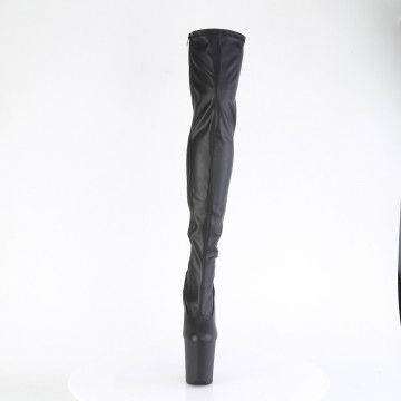 Pleaser FLAMINGO-3000 Blk Faux Leather/Blk Matte