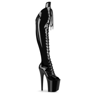Pleaser FLAMINGO-3016 Blk pat/Blk