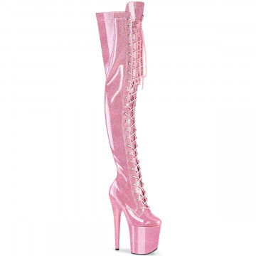 Pleaser FLAMINGO-3020GP B. Pink Glitter Pat/M