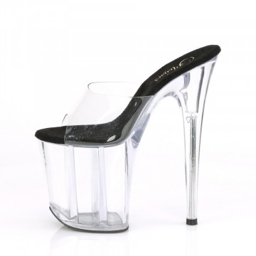 Pleaser FLAMINGO-801 Clr-Blk/Clr