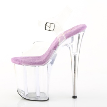 Pleaser FLAMINGO-808 Clr-Lavender/Clr
