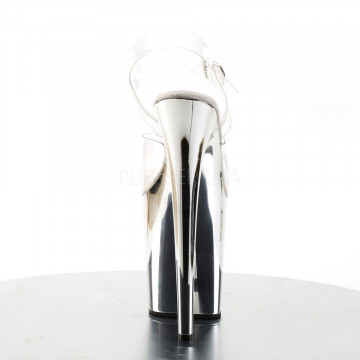 Pleaser FLAMINGO-808 Clr/Slv Chrome