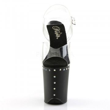Pleaser FLAMINGO-808ABLS Clr/Blk Matte