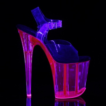 Pleaser FLAMINGO-808UVT Clr/H. Pink Tinted