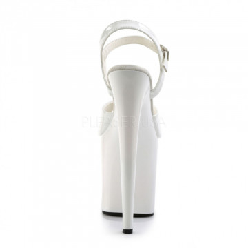 Pleaser FLAMINGO-809 Wht Pat/Wht