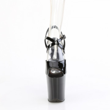Pleaser FLAMINGO-824 Blk Pat/Blk