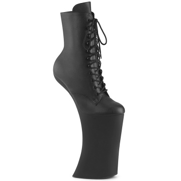 Pleaser FORBIDDEN-1020 Blk Faux Leather/Blk Matte